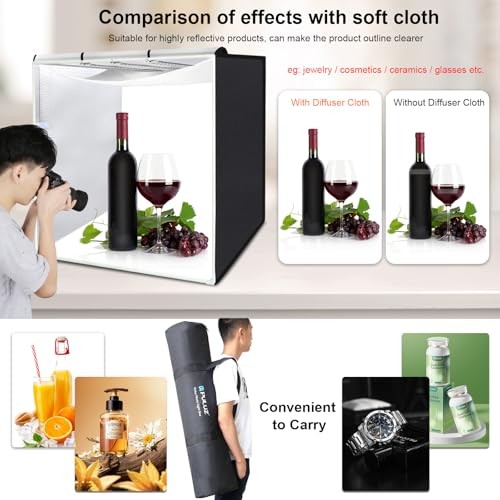 Large Photography Light Box, 32″x32″ Photo Studio Box, Portable 32×32 inches