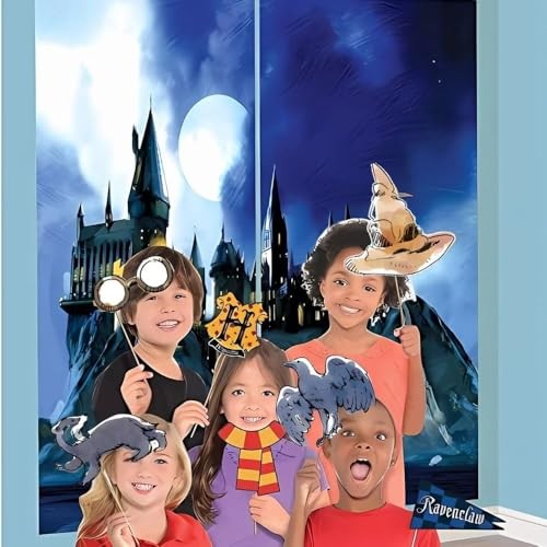 Harry Potter Multicolor (8 Pc) | Perfect For Magic Themed Photo Booth Props