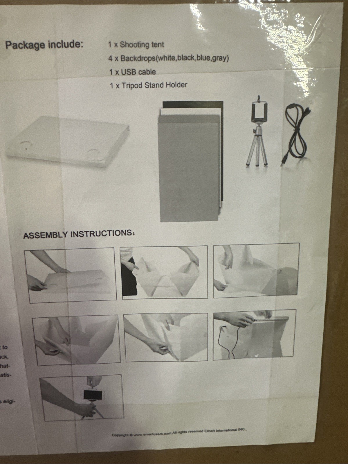 14 x 16 Photography Studio Tent 52 LED Table Top Light Box w/Phone Stand