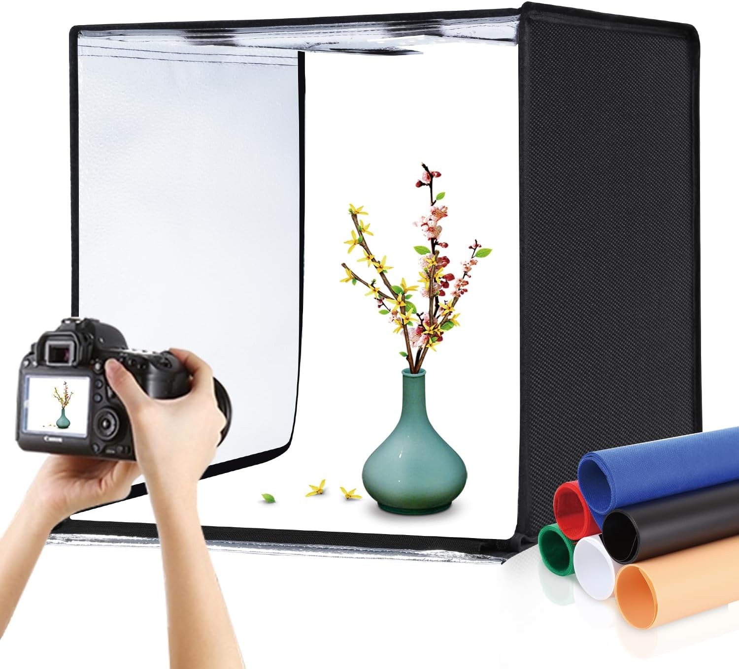 Photo Box, PULUZ 24″x24″ Studio Light Box for Photography 24×24, Black