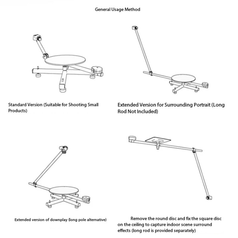360° Rotating Shooting Platform | Rotating Slider Bullet Time Mount