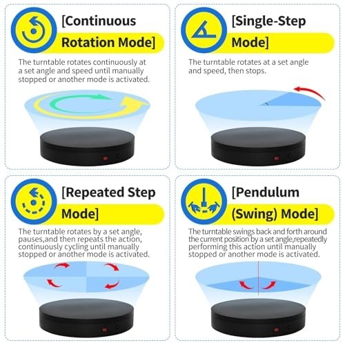 Motorized Electric Rotating Display Stand 360° Turntable for Photography & Exhib