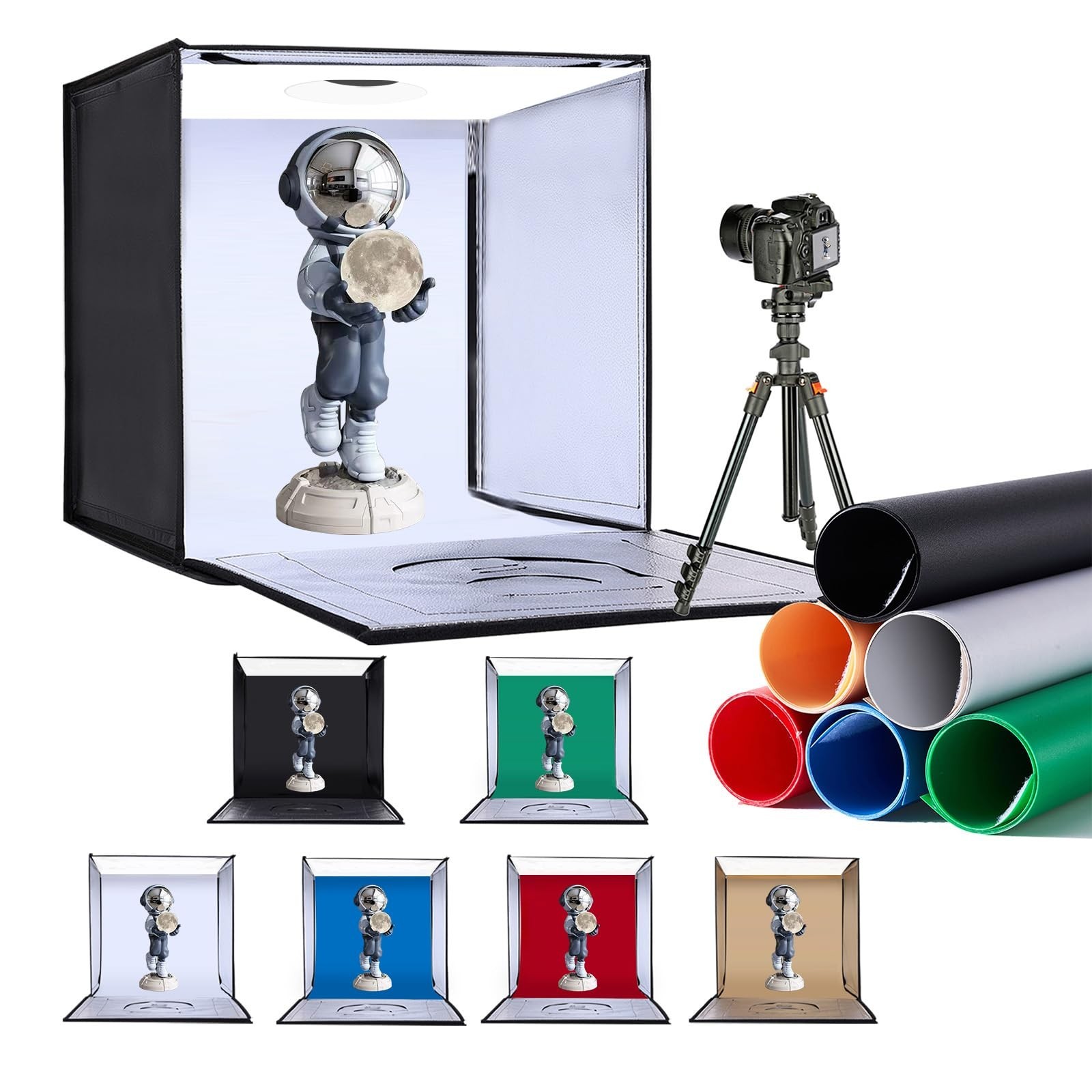 Photo Studio Light Box, 20″x20″ Professional Photography Photo Light Box with…