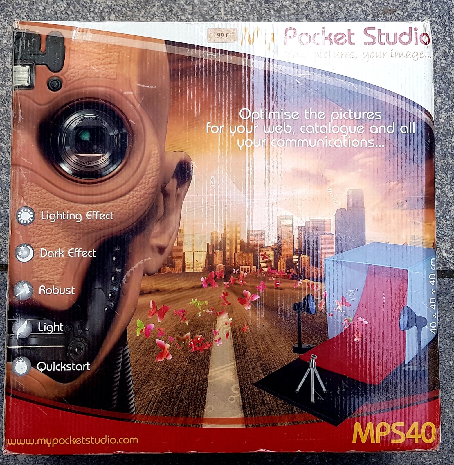 Pocketstudio MPS40 Pocket Studio MPS40 Studio & Lighting Kit 40x40x40cm
