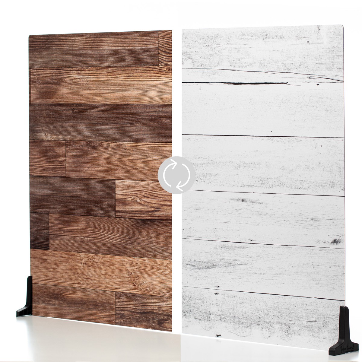 V-FLAT WORLD Duo Board – 30×40″ Double Sided Surface Board, Whitewash/Hickory Pl