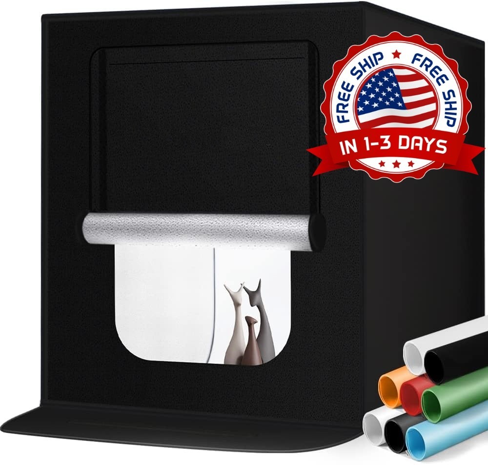 Tienda de campaña plegable portátil con brillo ajustable de 20″/50 cm, NUEVO US