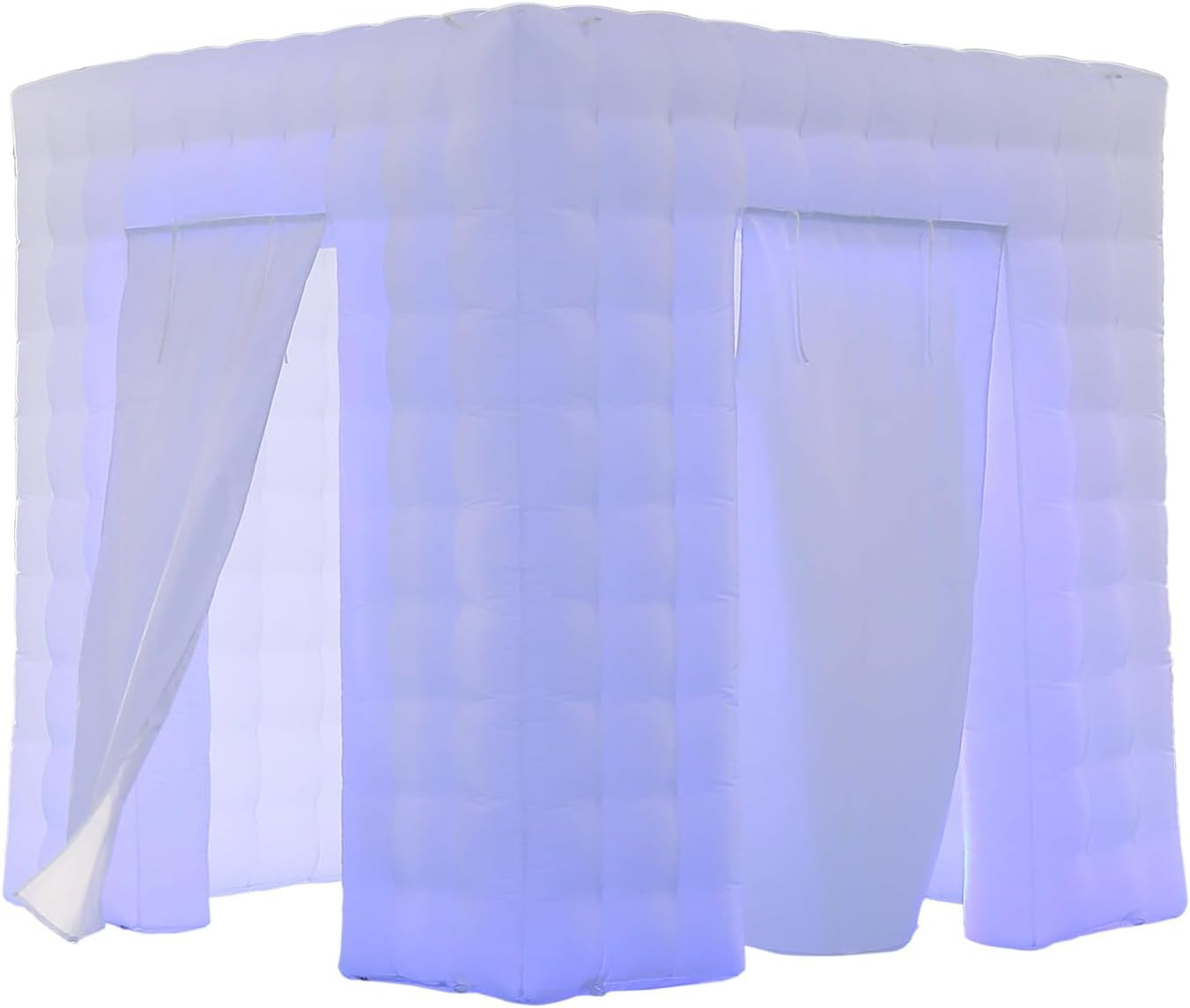 Portable Inflatable Photo Booth Enclosure (White, Two Doors, 8.2X8.2X8.2Ft), Pho