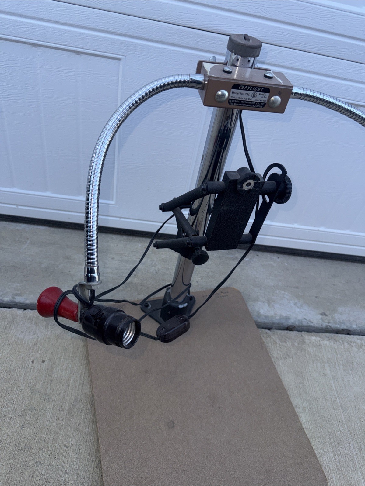 TESTRITE CS-2 COPYSTAND Model 23c COPYLIGHT – Photo Lighting Enlargement Stand