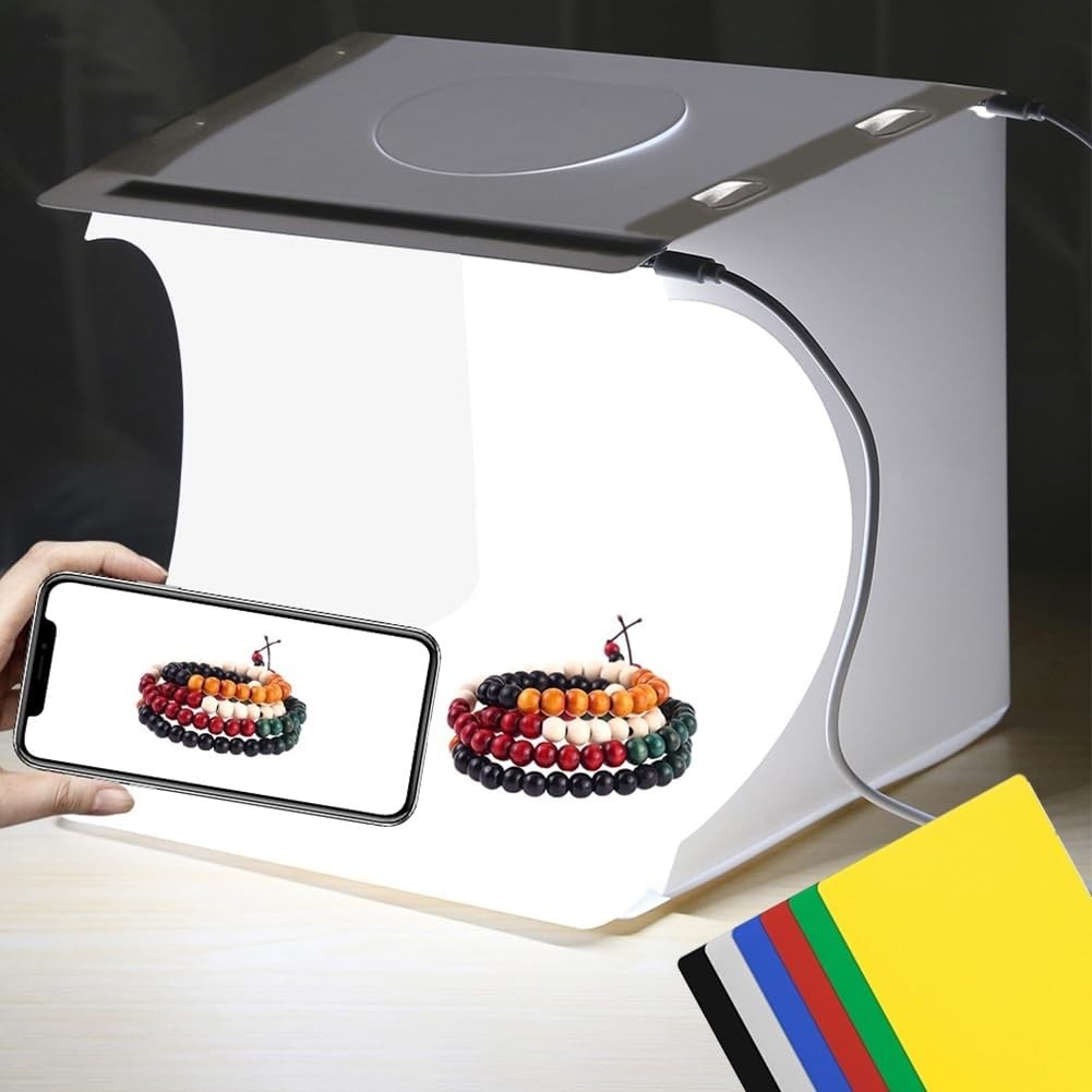 Photo Light Box 10″ Portable Folding Photography Tent 10 inch – White