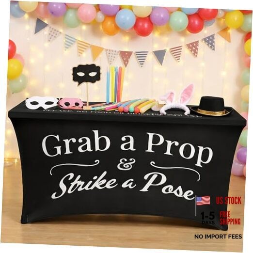 Gilprop Photo Booth Table Cloth Photo Booth Props Accessories 4ft Classic