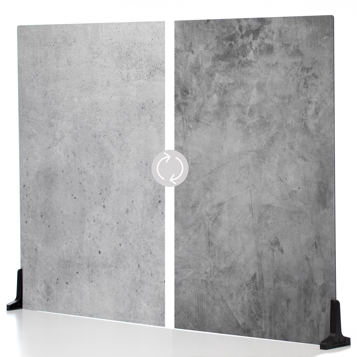 V-FLAT WORLD Duo Board – 30×40″ Double Sided Surface Board, Iced Concrete/Midnig