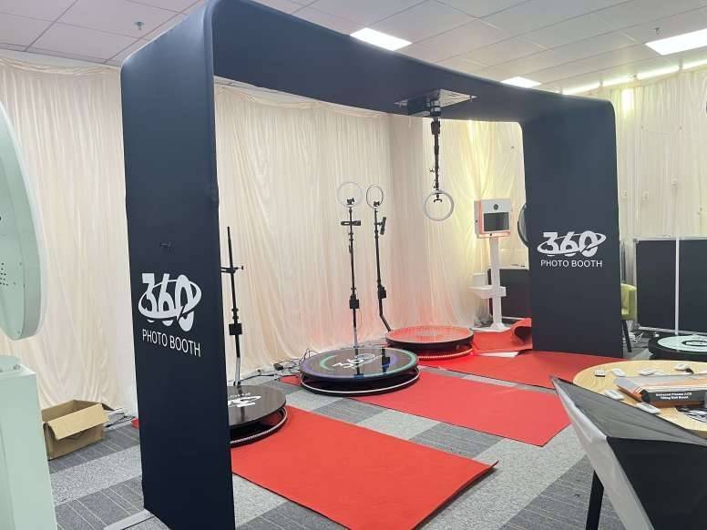 3m Automatic Overhead 360 Photo Booth 360 Video Top Spinner
