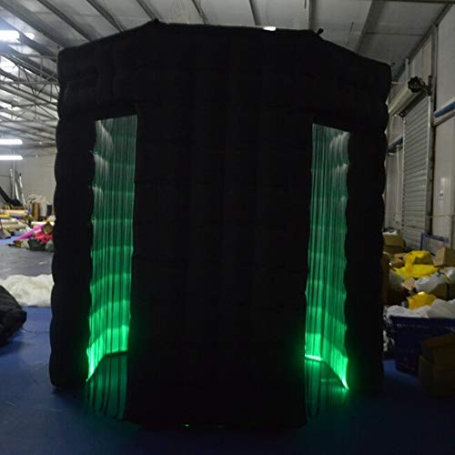 Octagon Inflatable Photo Booth Backdrop (Two Doors, 8.2ft Diameter) LED