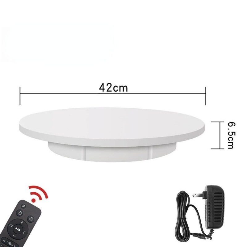 42CM Electric Rotating Turntable Photography Display Stand 360° Rotation 150KG