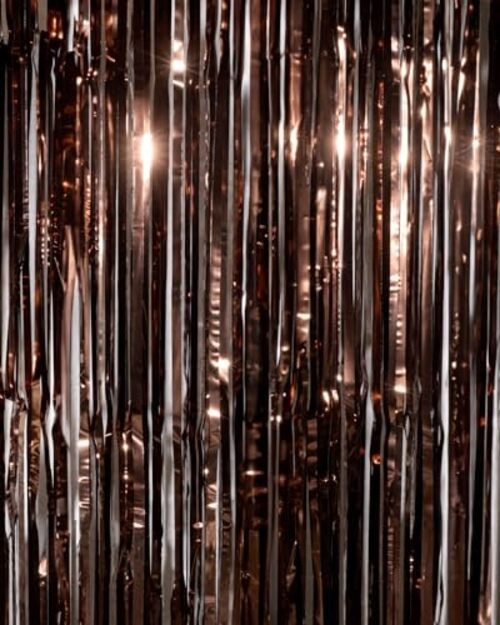 Brown Party Curtain – Set of 2 | Espresso Martini Fringe, Bachelorette