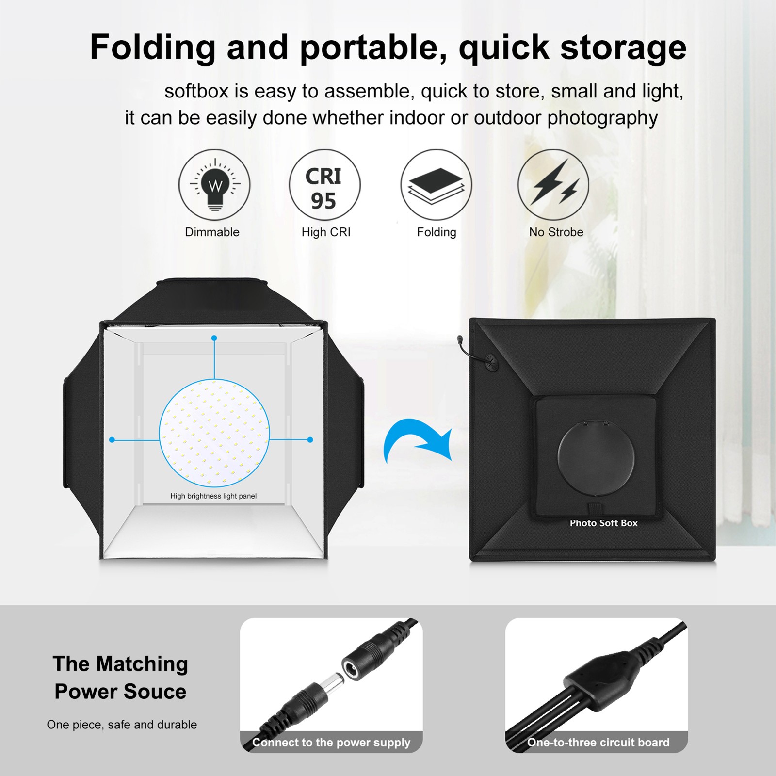 PU5042B 40cm LED Light Tent For Small Product Photography KNKX