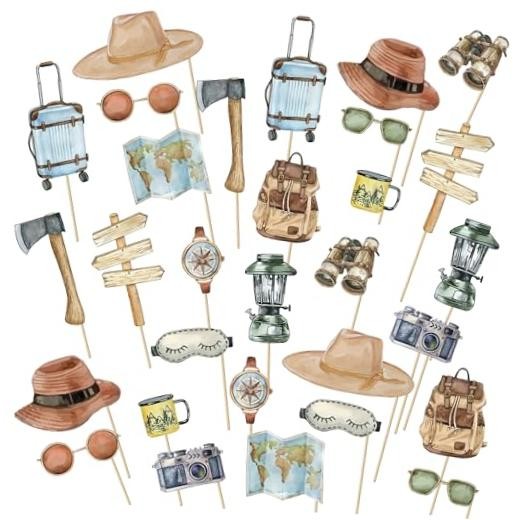 30Pcs Let The Adventure Begin Adventure Time Party Decorations Centerpieces