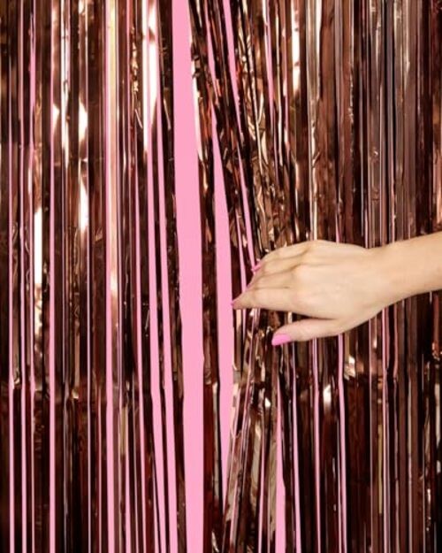 Brown Party Curtain – Set of 2 | Espresso Martini Fringe, Bachelorette