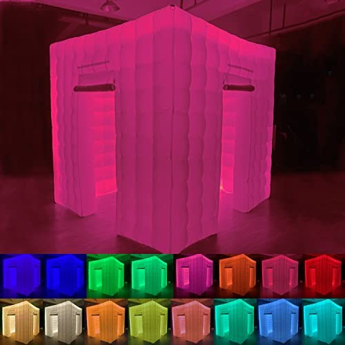 Inflatable Photo Booth Enclosure, 8.2 x 8.2ft Portable 16 8.2×8.2FT White Cube