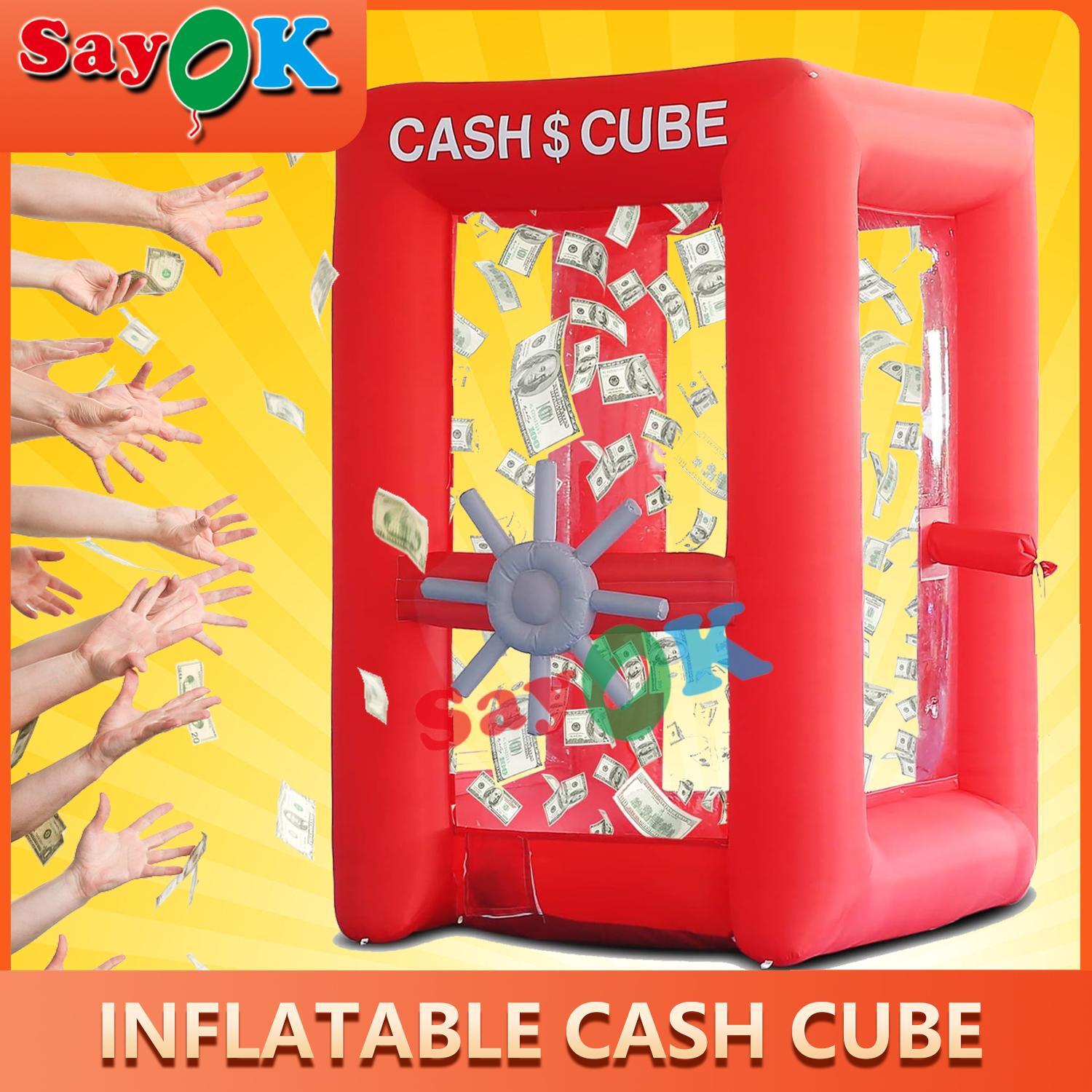 Inflatable Cash Cube Booth for Business Advertising Event Money Grab Machine USA