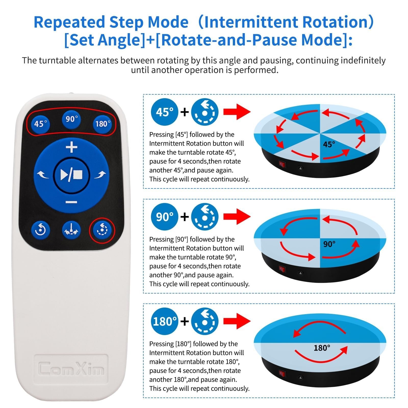 Motorized Electric Turntable Display Stand – 360° Rotating Platform for Photogra
