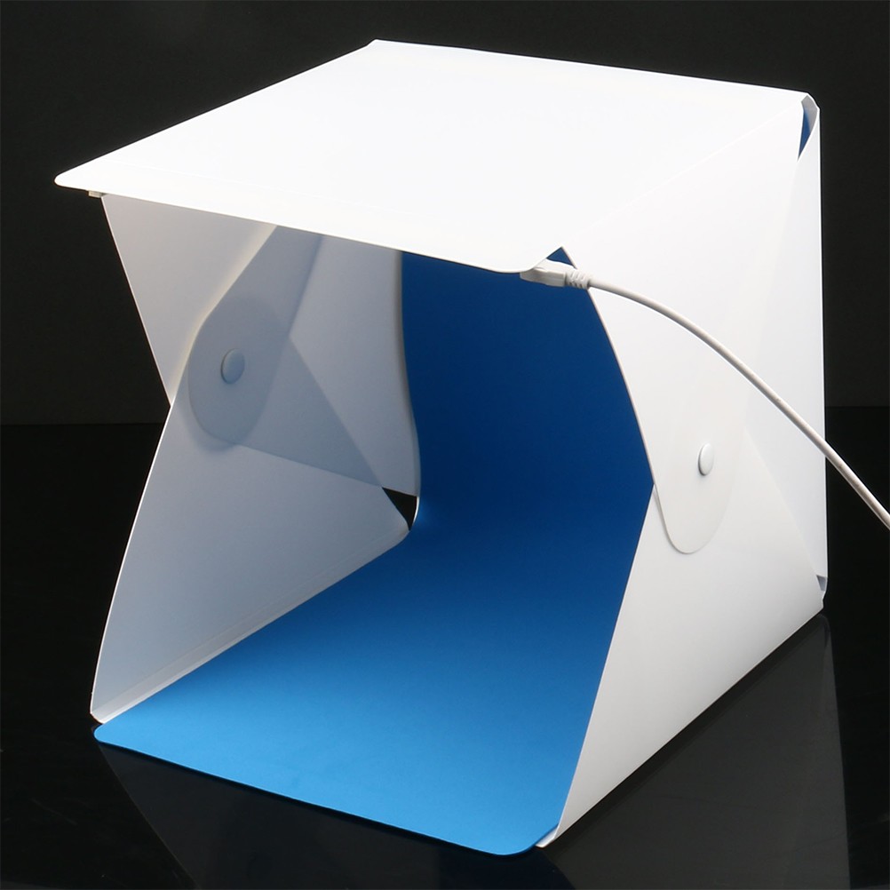 1Set Small Light Box Portable Photo Studio Tent with LED Lights for Home Use