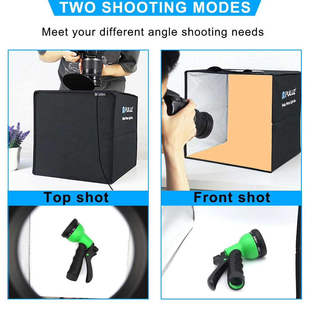 PULUZ 12″ Large LED Light Box Photo Tent Dimmable Photography Studio Shooting US
