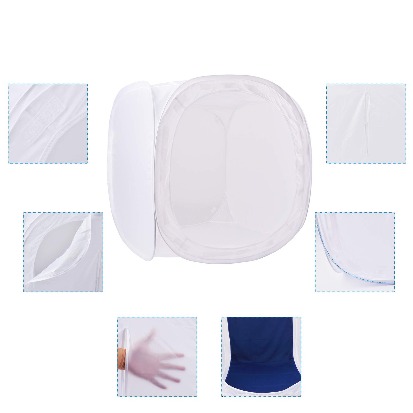 Bestshoot 24″ Portable Photo Studio Shooting Tent Light Box Cube Blue