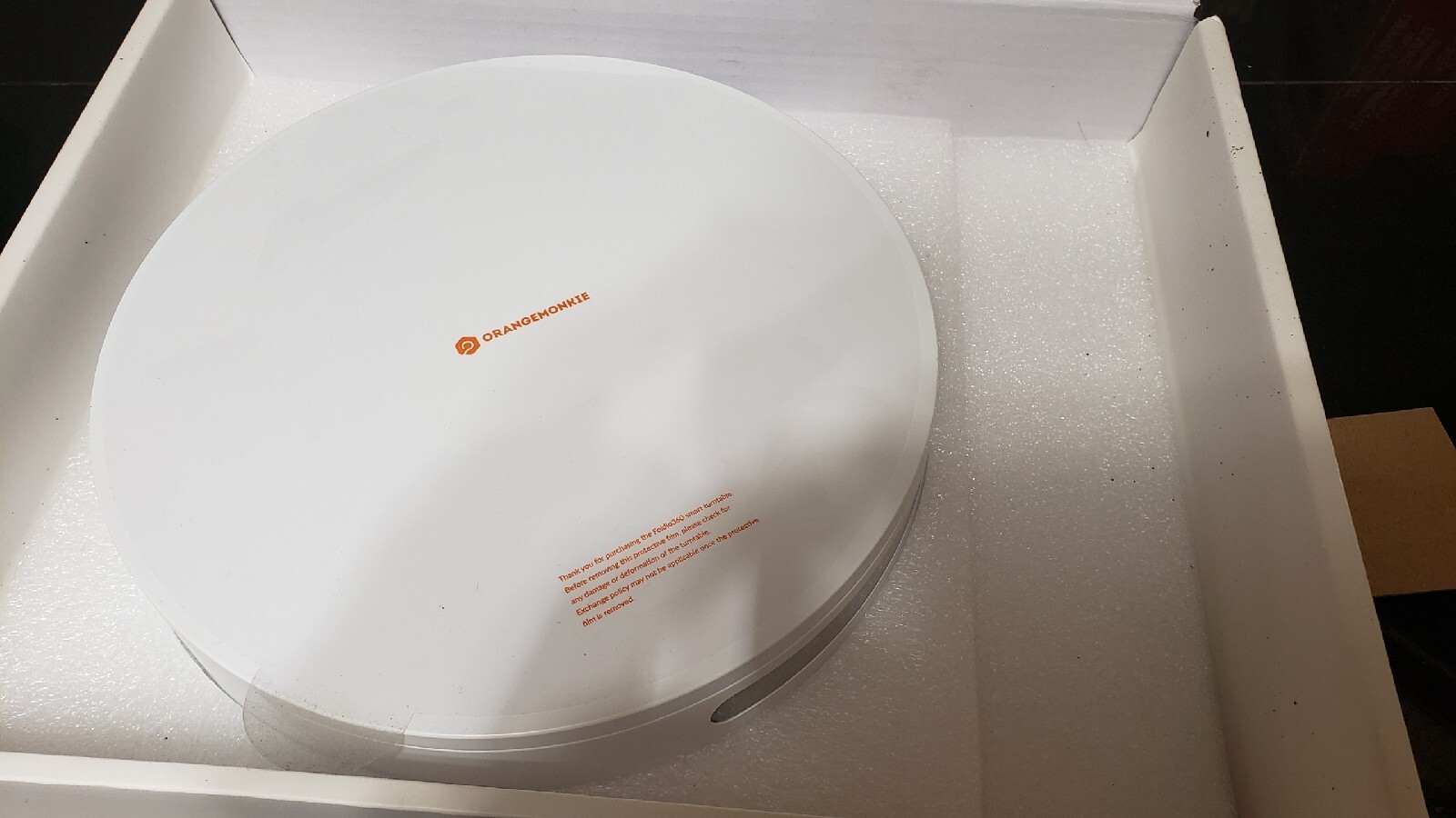 Foldio360 Smart Photography Turntable by ORANGEMONKIE only. No power supply.