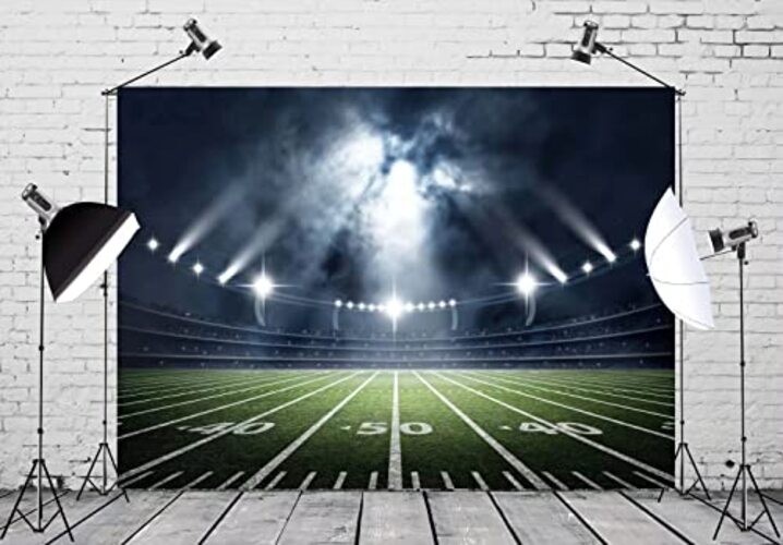7x5ft Fabric Football Field Backdrop Sports Stadium Super Bowl 7x5FT Sport-54