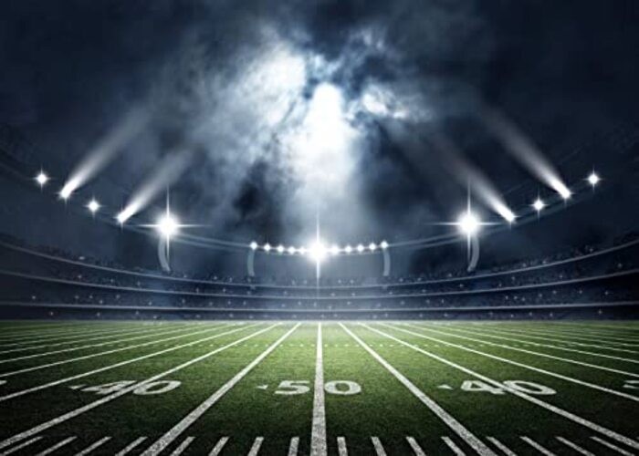 7x5ft Fabric Football Field Backdrop Sports Stadium Super Bowl 7x5FT Sport-54
