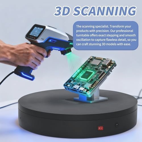Motorized 360° Rotating Display Turntable – Remote Control, Speed Adjustable, 12