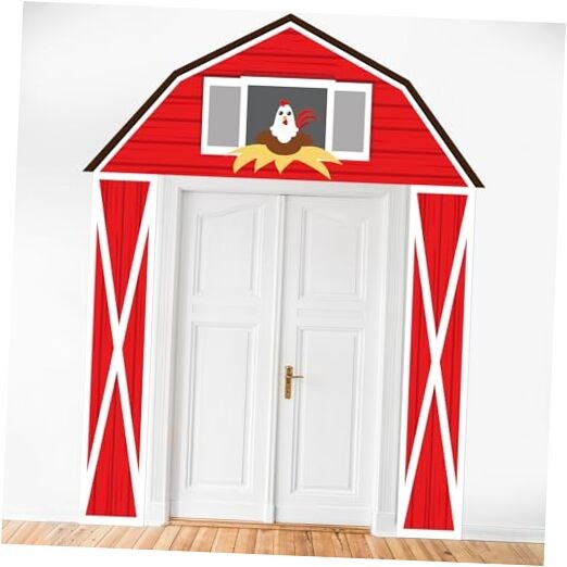 Farm Animal Party Porch Banner – Farm Themed Party Door Decoration – Barn