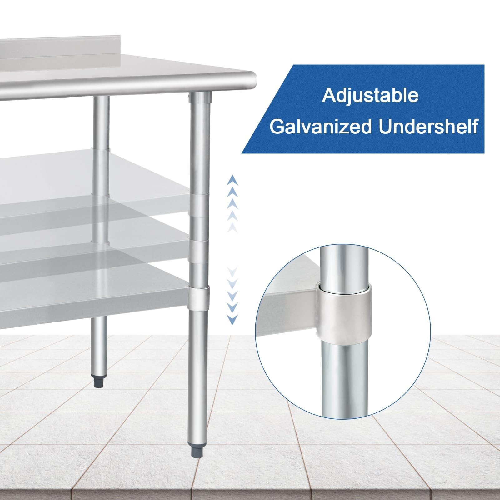 Stainless Steel Table For 24 X 30In Derro