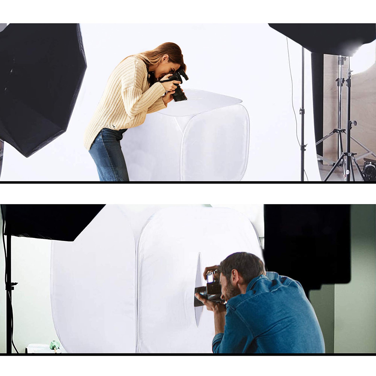 Bestshoot 24″ Portable Photo Studio Shooting Tent Light Box Cube Blue