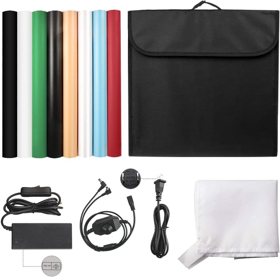Tienda de campaña plegable portátil con brillo ajustable de 20″/50 cm, NUEVO US