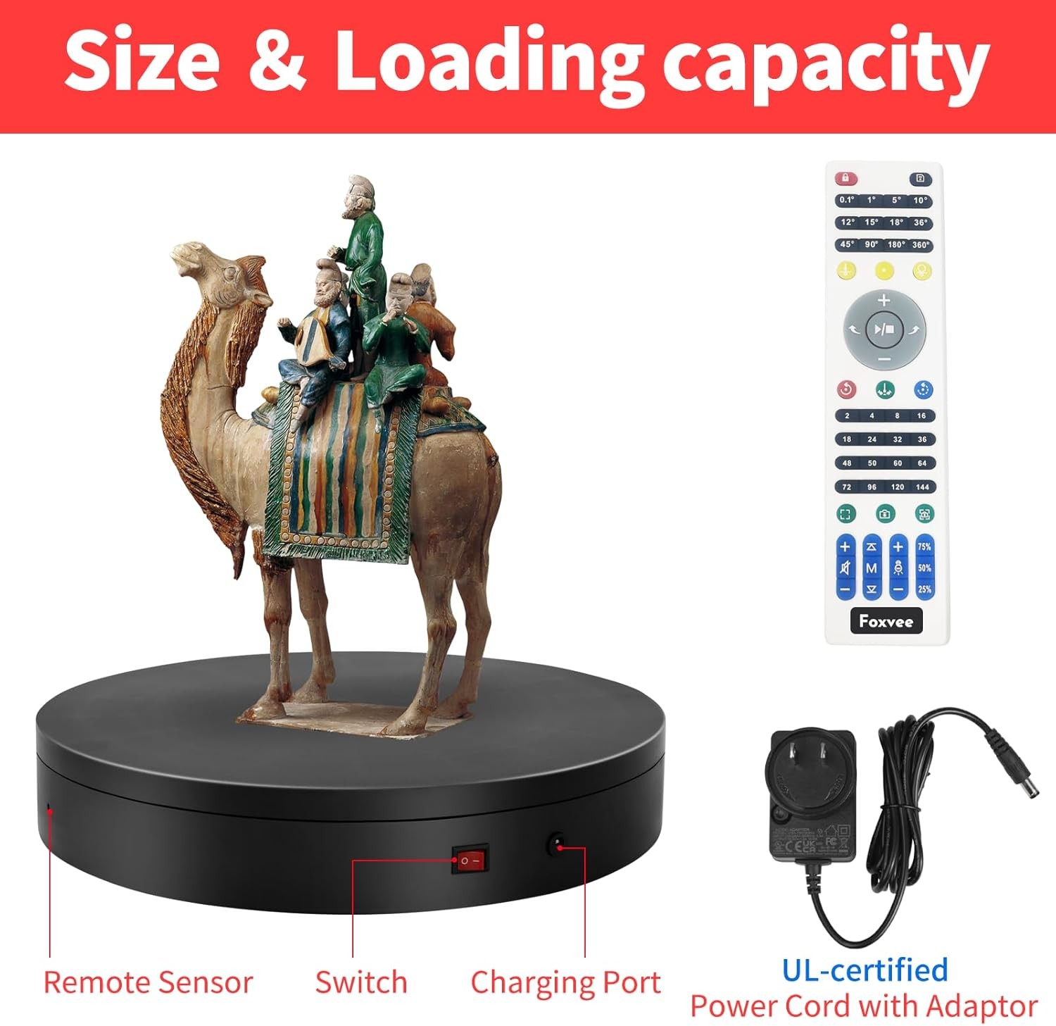 12.6 Inch Motorized Turntable 360 Photography
