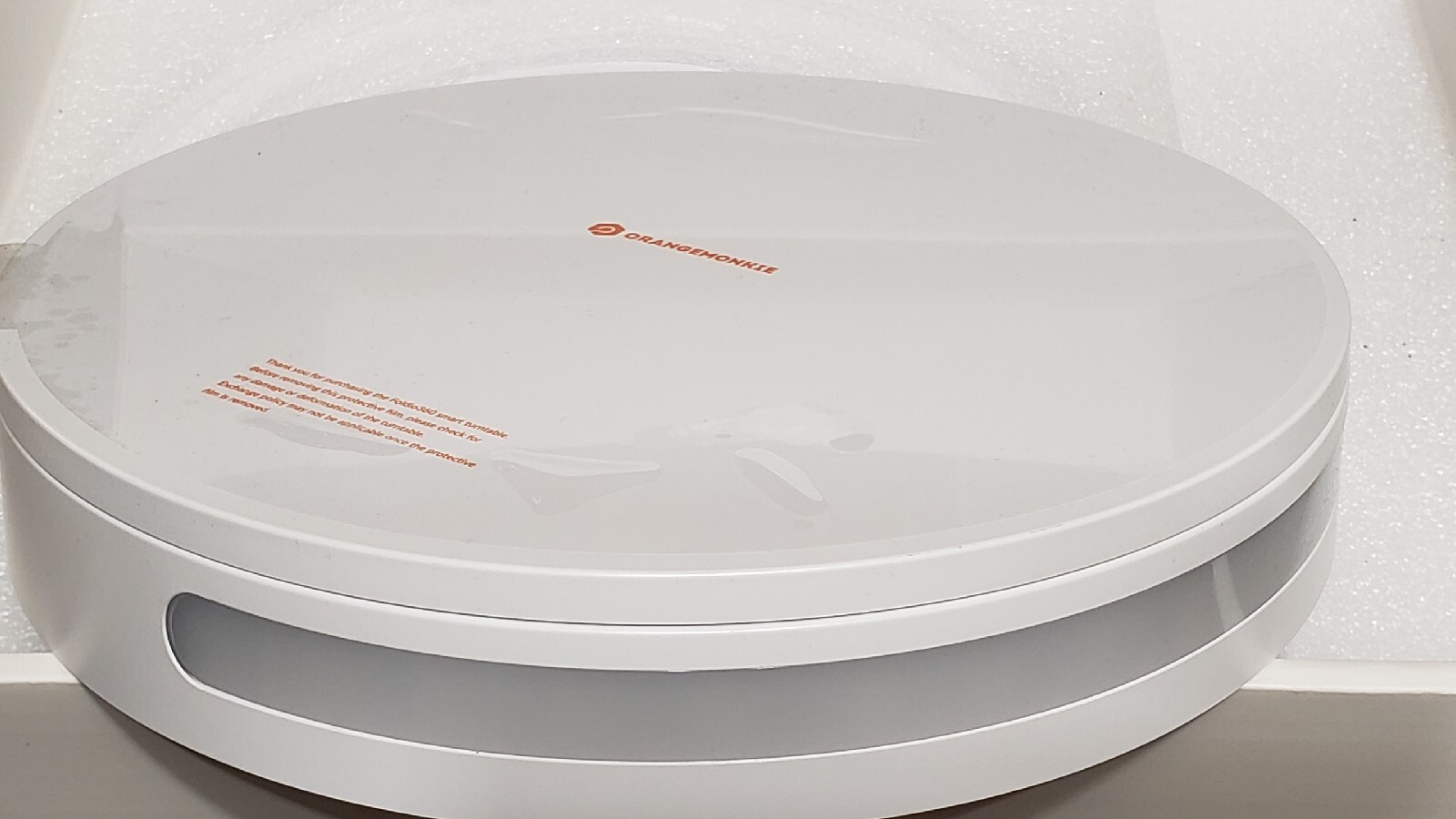 Foldio360 Smart Photography Turntable by ORANGEMONKIE only. No power supply.