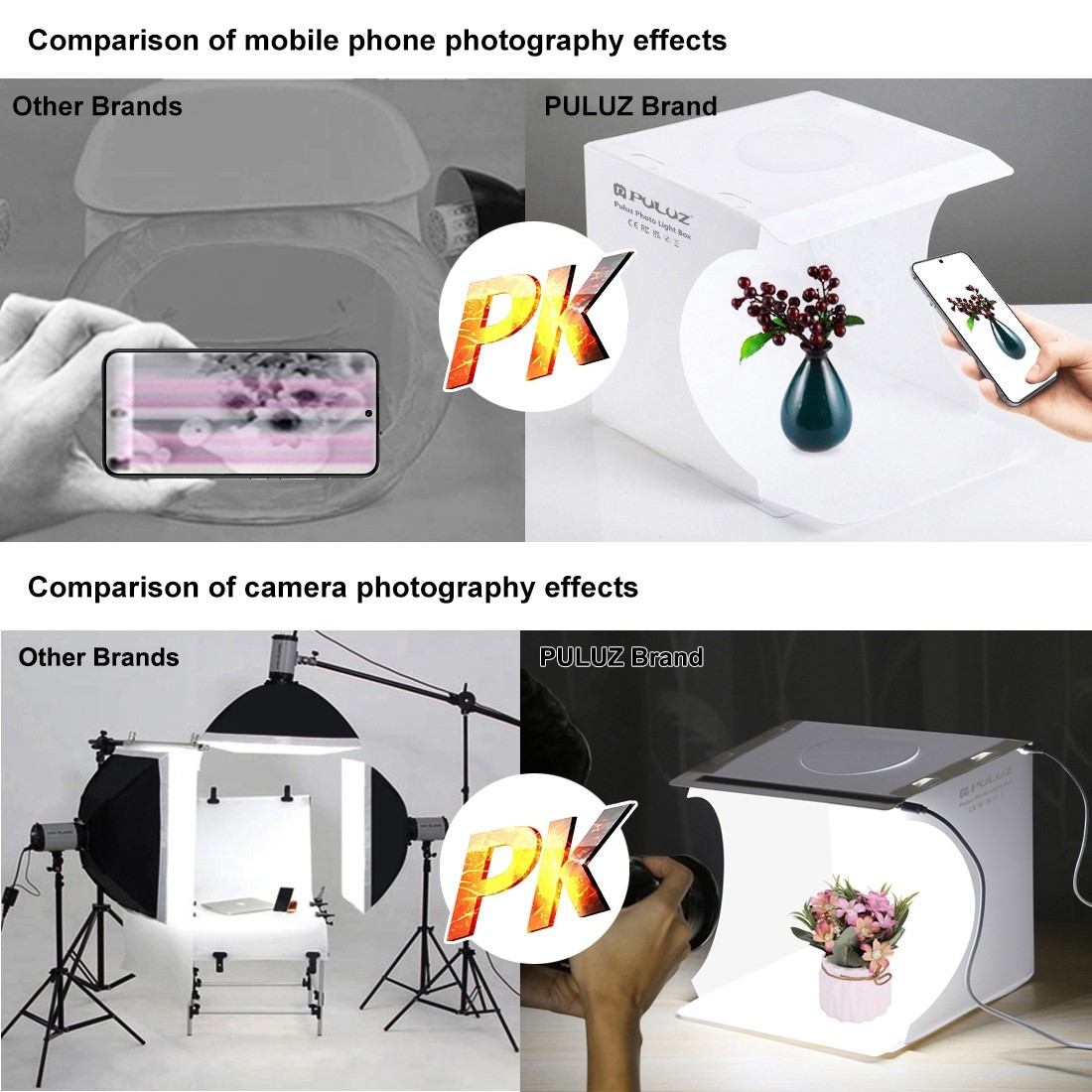 Folding 20cm 6 Color Backdrop Photo Studio Photography Shooting Tent Light Box