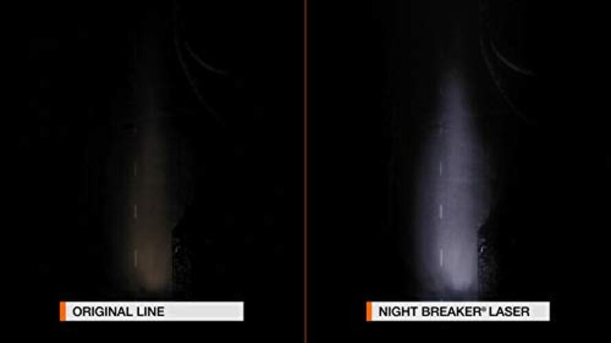 NIGHT BREAKER LASER +150% Brighter Halogen Headlight Lamp, 64210NL 2 Lamps H7