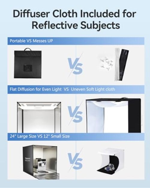 Photograhy Photo Light Box Booth (24 * 24 Inch) 24*24 Inch