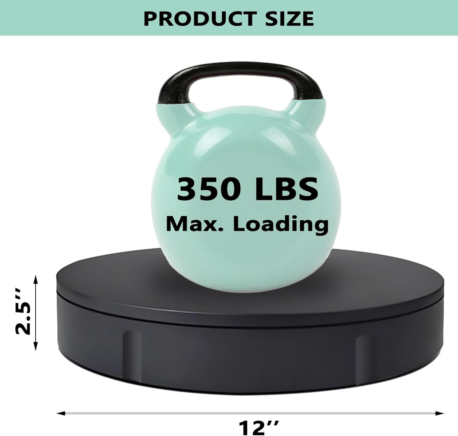 Professional 360° Remote Control Rotating Turntable – Quiet & Smooth Operation