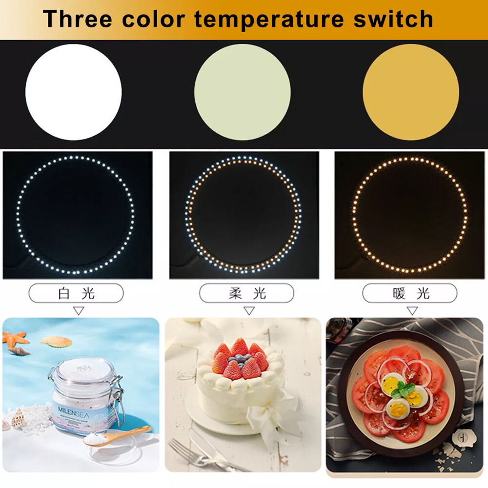 PULUZ 12″ Large LED Light Box Photo Tent Dimmable Photography Studio Shooting US