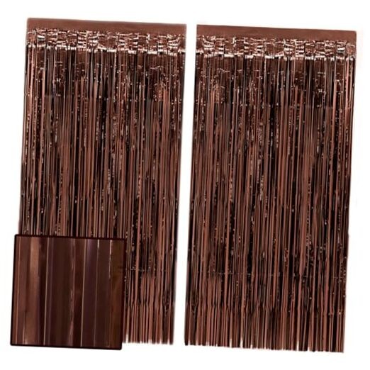 Brown Party Curtain – Set of 2 | Espresso Martini Fringe, Bachelorette
