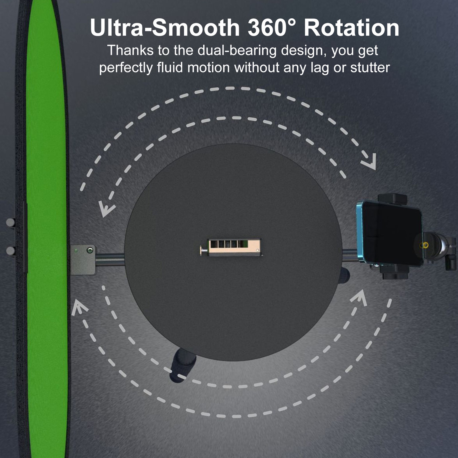 360° Photography Turntable Adjustable Camera Spinner Professional Product Displa