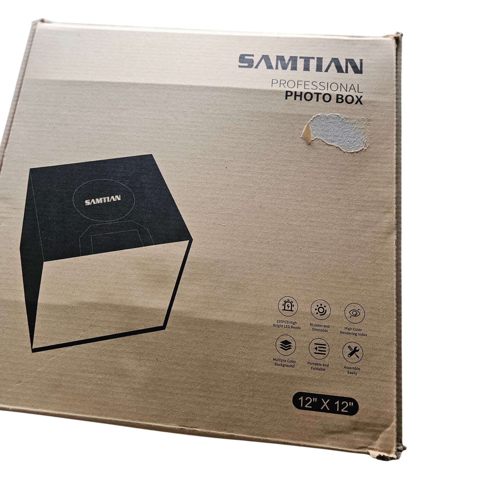 Samtian Professional Photo Box 12×12 inch Portable Studio Lighting Tent Kit
