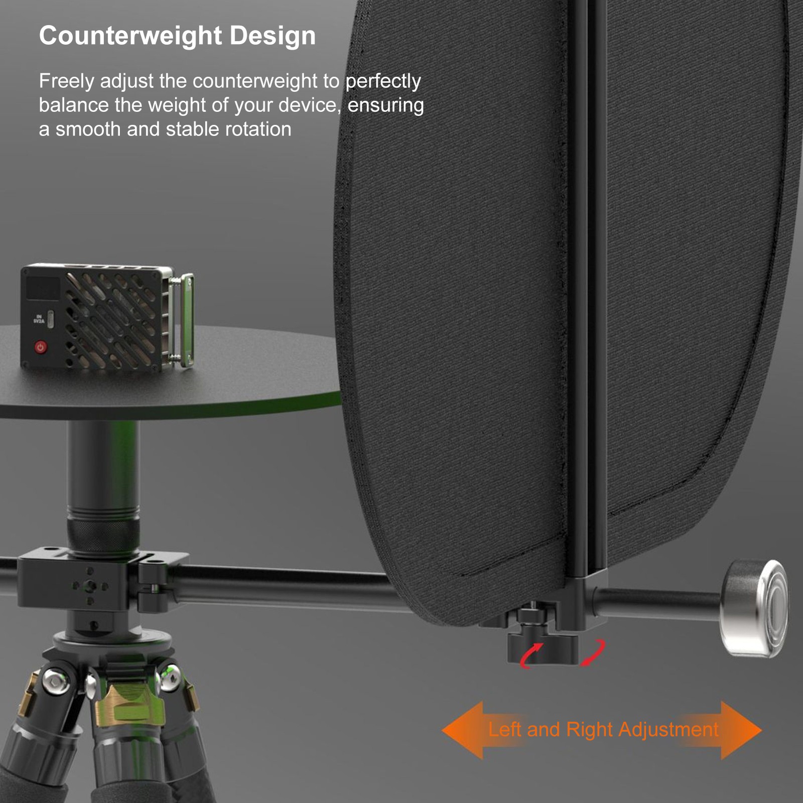 360° Photography Turntable Adjustable Camera Spinner Professional Product Displa