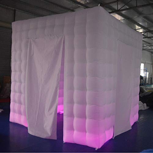 Portable Inflatable Photo Booth Enclosure (White, Two Doors, Two doors