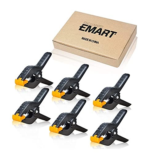 Heavy Duty Muslin Spring Clamps, 4.5 inch Photo Booth Backdrop Clips 6 clamps
