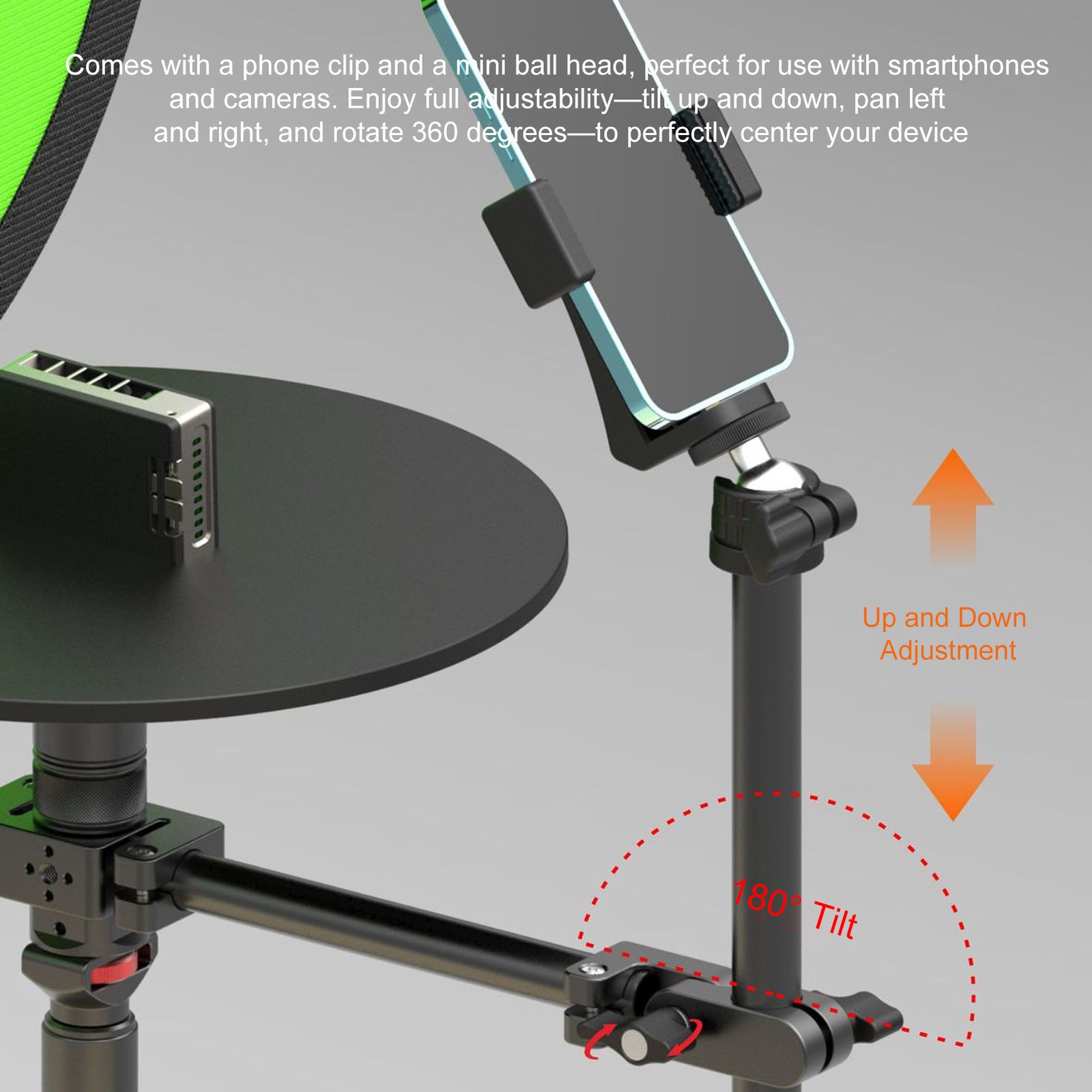 360° Photography Turntable Adjustable Camera Spinner Professional Product Displa